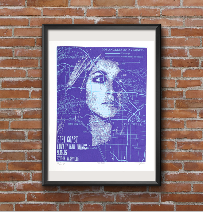 Best coast and the lovely bad things screen print Exit/In