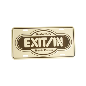 Logo license plate Exit/In