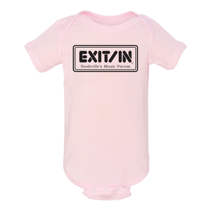 Logo pink onesie Exit/In